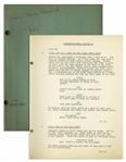 Moe Howards 33pp. Script Dated January 1937 for The Three Stooges Film 3 Dumb Clucks -- Very Good Plus Condition
